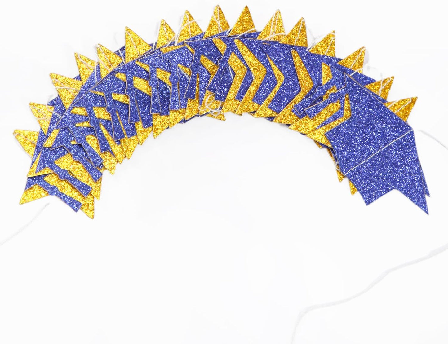 Navy-Blue Gold Graduation-2025 Class Party-Decorations - Congrats Grad Hat Star Banner Streamers Garland,Senior High School Night College Congratulations Decor Supplies Ouruola