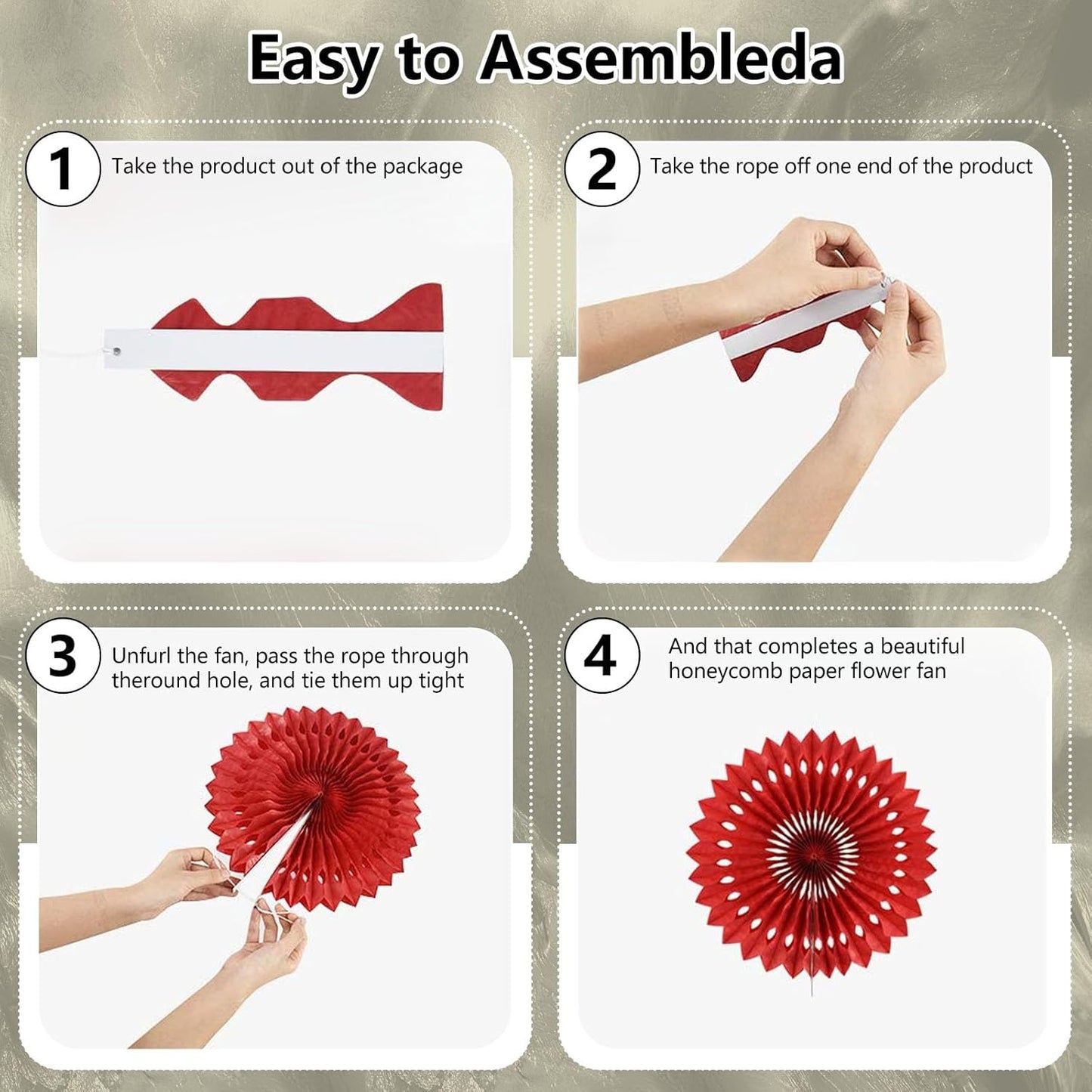 20 Pcs Cream White Hanging Paper Fan, Hanging Honeycomb Round Paper Fans for Weddings, Birthdays, Christmas, Baby Showers, Classroom, Events Ceiling Party Supplies Decorations