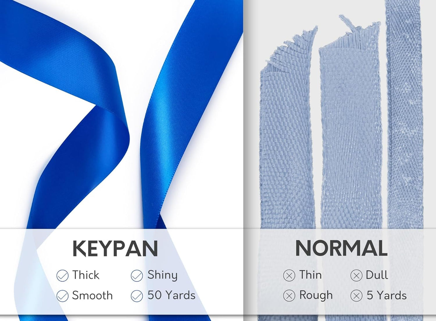 Royal Blue Satin Ribbon 7/8 Inch x 50 Yards Double-Faced Ribbons for Gift Wrapping Flower Bouquet Wedding Paper Bows Invitations Crafts