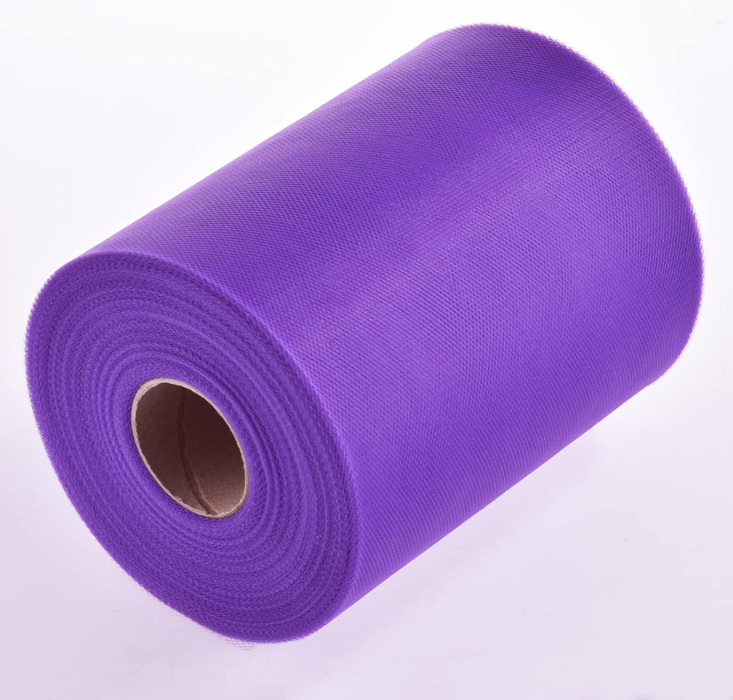 Tulle Rolls 6” by 100 Yards (300 feet) Tulle Roll Spool Fabric for DIY Tutu Skirts Wedding Baby Shower Crafts Decorations Party Supplies(Dark Purple)