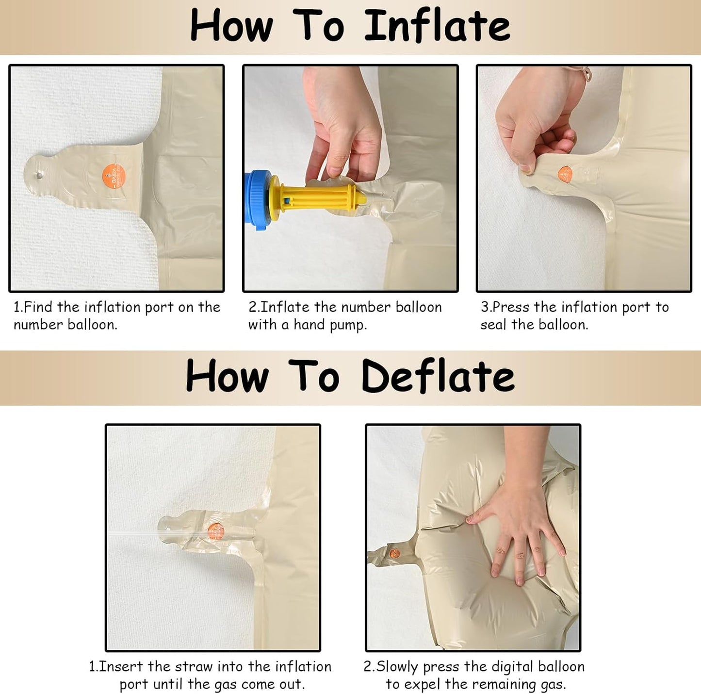 40 Inch Letter Balloons O, Big Custom A-Z Alphabet Foil Name Balloon Cream White, Self Inflating Beige Customize Helium Balloon Letters O for Women Girls One Birthday Oh Baby Shower Party Decorations