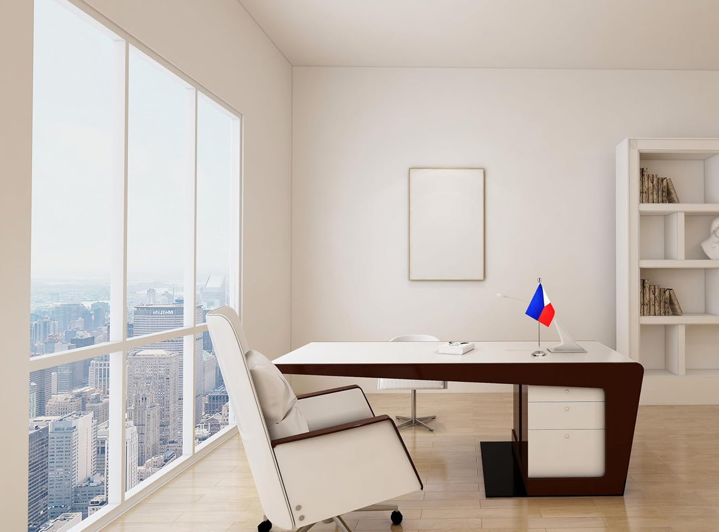 Philippines Filipino Deluxe Desk Flag Set Small Mini Miniature Philippines Filipino Table Desktop Flags,Festival Events Celebration,Office Decoration-2 Pack