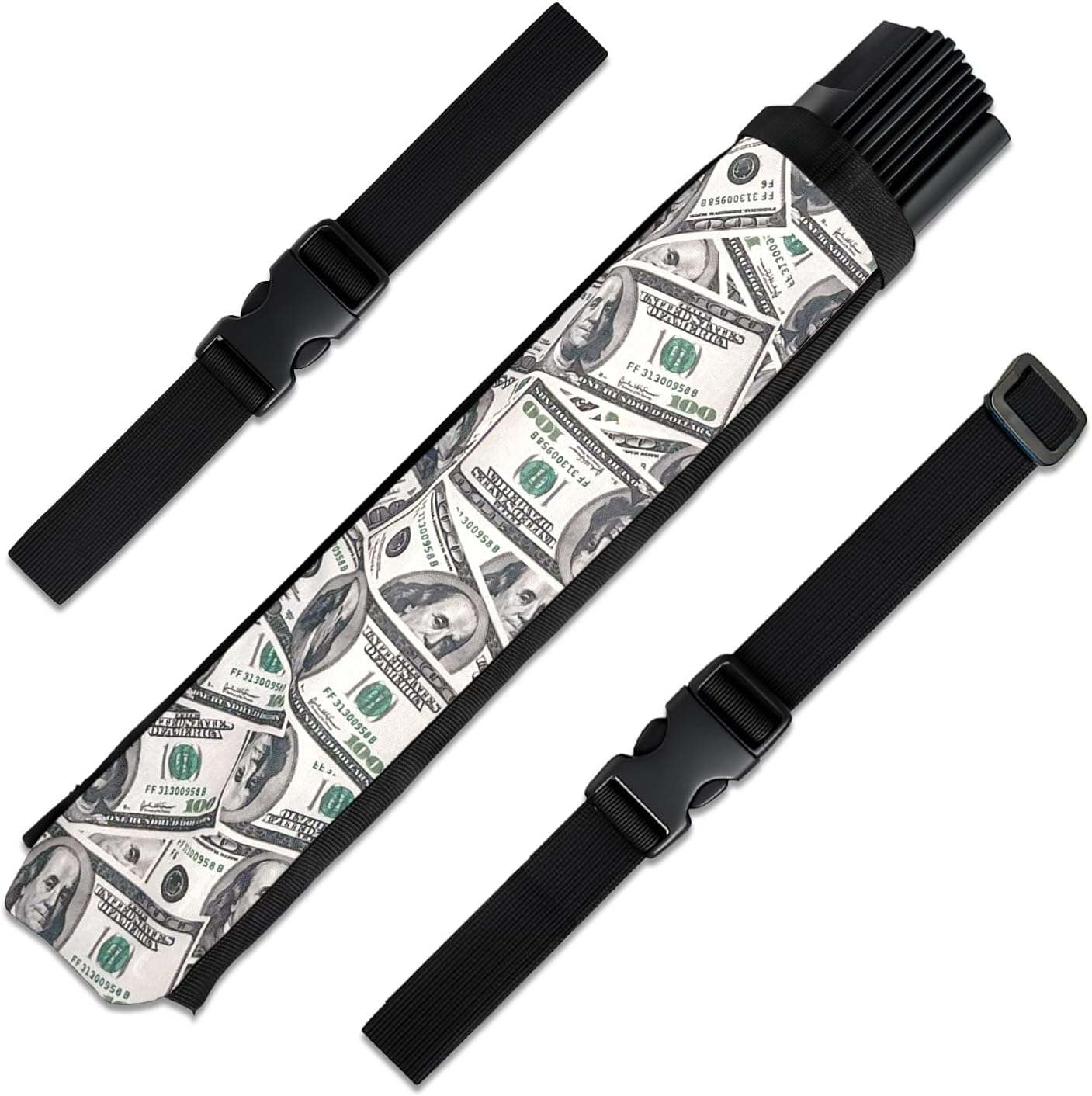 Money Fan Holster – Belt Clip Holder for Folding Hand Fans – Waist Holster Accessory for Festivals, Dance, and Performance Use