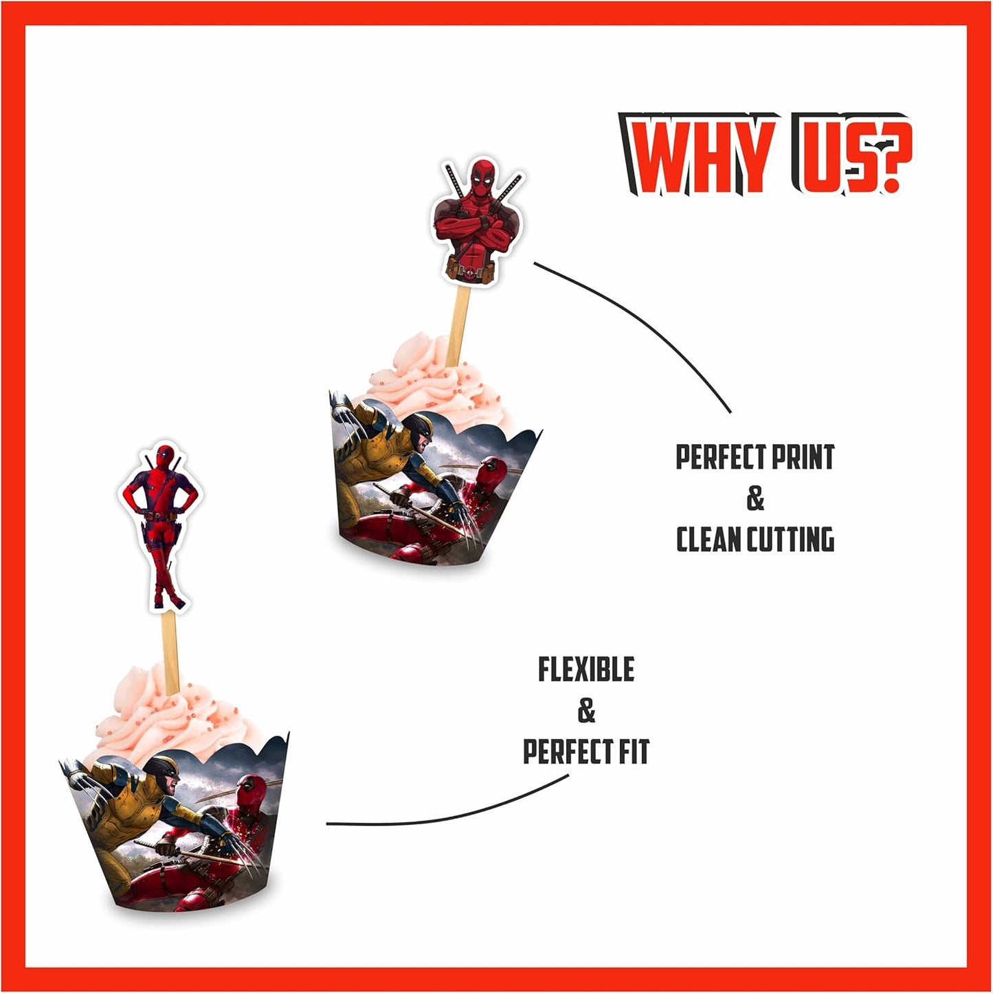 Dedpol Cupcake wrapper - Birthday Decorations.