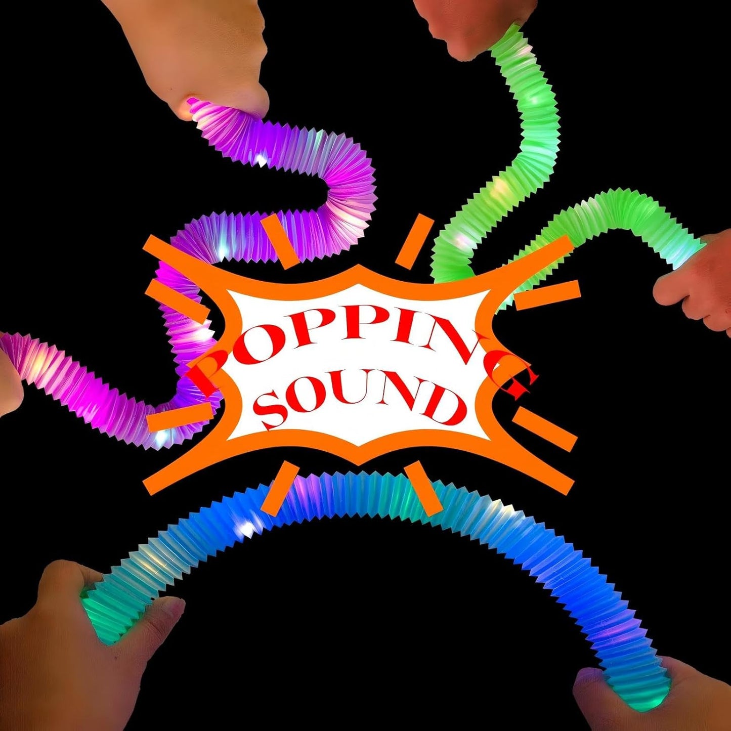 Orange 12 Pack Light Up Party Favors Supplies,Bulk Glow Sticks Bracelet,Necklace Accessories for Kids,Birthday Return Gifts Treats,Easter Basket Goodie Bag Stuffer Fillers for Boys Girls