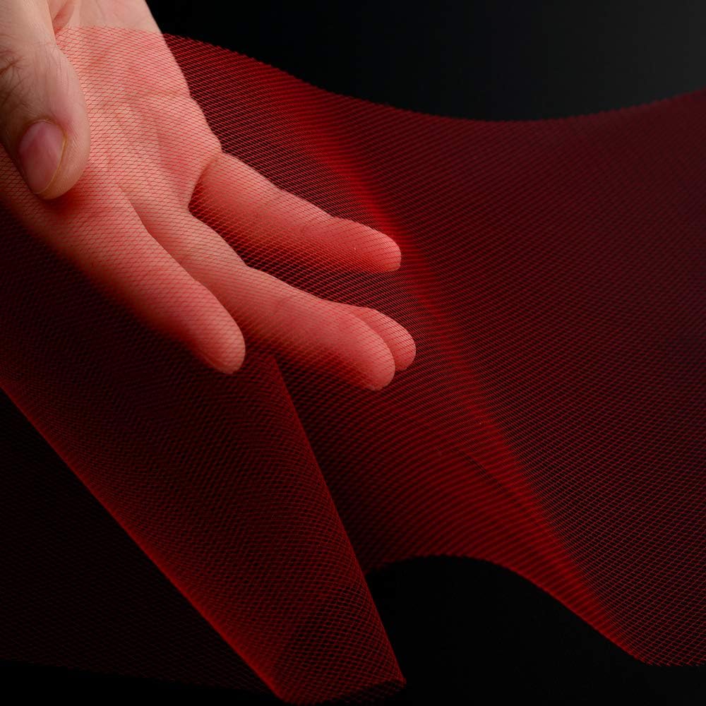 Tulle Rolls 6” by 100 Yards (300 feet) Tulle Roll Spool Fabric for DIY Tutu Skirts Wedding Baby Shower Crafts Decorations Party Supplies (Red)