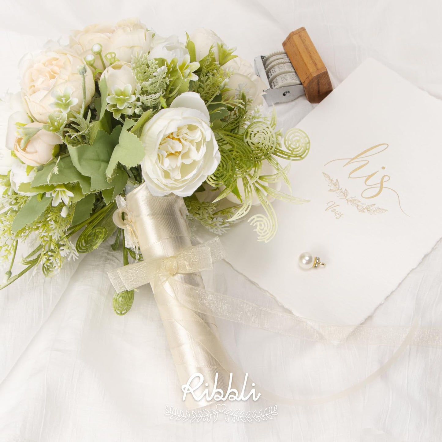 Ribbli Cream Organza Ribbon,1/2 Inches x Continuous 50 Yard, Cream Sheer Ribbon for Gift Wrapping,Cookie Wrapping,Wedding Decoration,All Crafting and Sewing