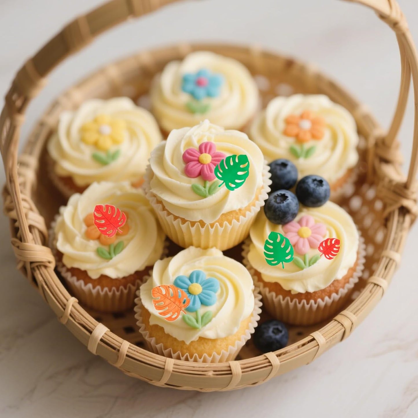 2 Pcs Tropical Leaf Molds Universal Silicone Leaf Fondant Molds for Cookie Chocolate, Kitchen Tools