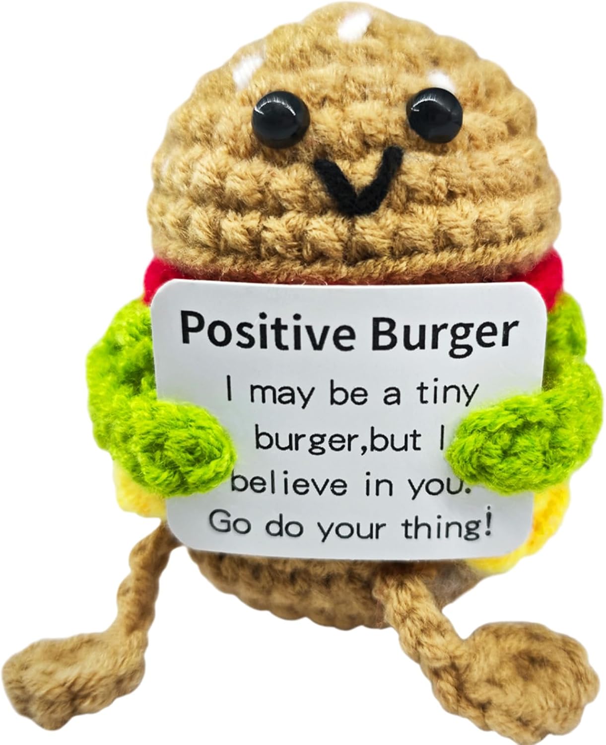 Birthday Gifts for Women Man-Emotional Cheer Support,Funny Handmade Hamburger Unique Cute Presents for Her Him Women Men Friend Coworker Family