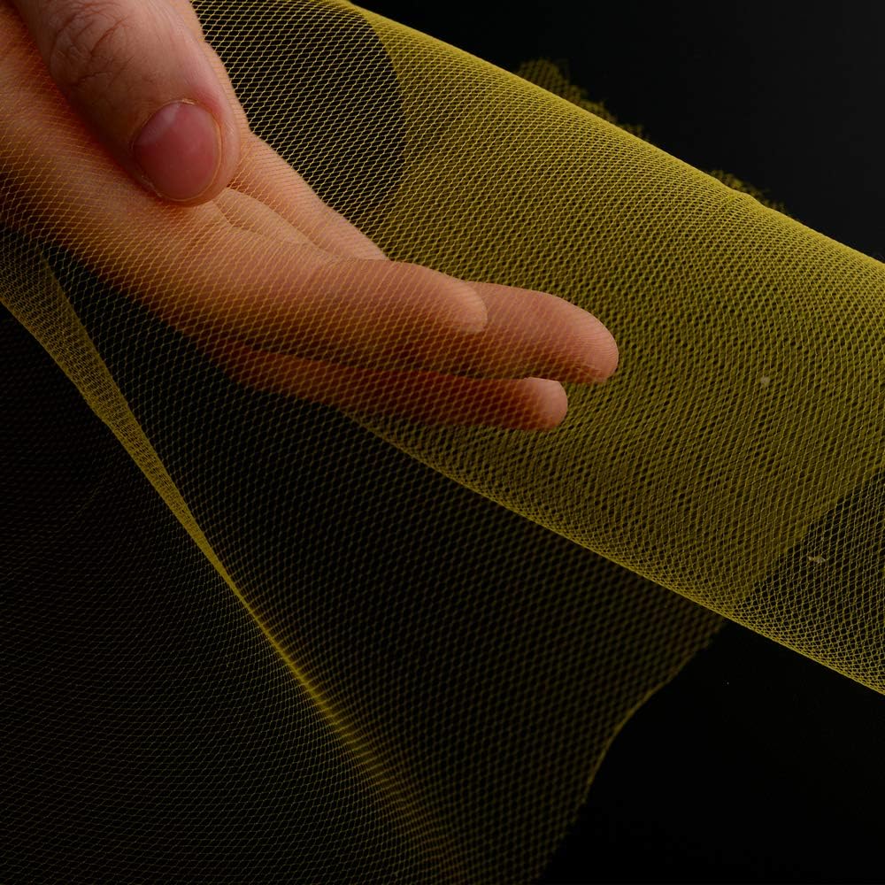 Tulle Rolls 6” by 100 Yards (300 feet) Tulle Roll Spool Fabric for DIY Tutu Skirts Wedding Baby Shower Crafts Decorations Party Supplies (Gold)