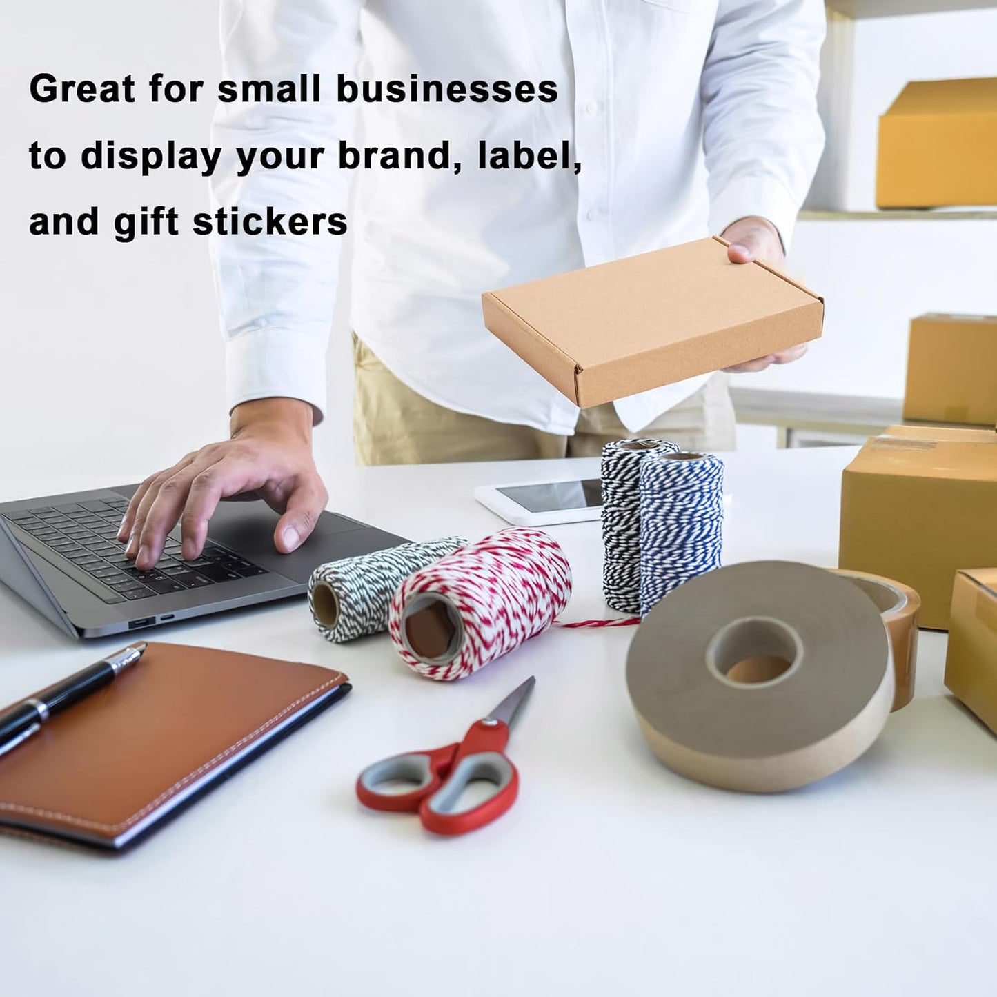 MEBRUDY 7x5x1 Inches Shipping Boxes Pack of 50, Small Corrugated Cardboard Box for Mailing Mailer Packing, Brown