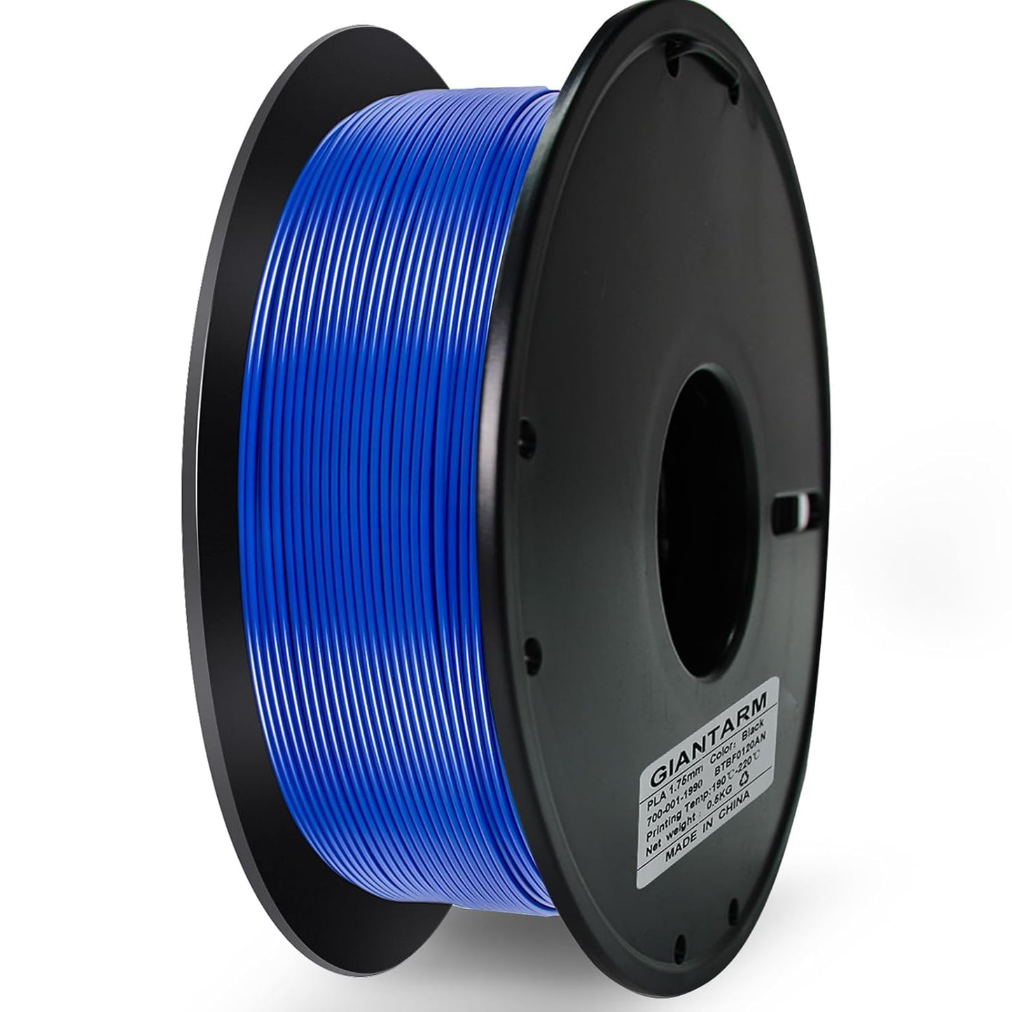GIANTARM 3D Printer Filament, 0.5kg Blue PLA Filament, 1.75mm Dimension Accuracy +/- 0.03mm, 3D Printing Filament