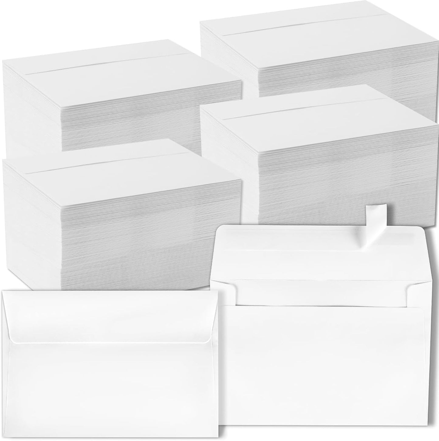 gisgfim 1000 Pcs A7 Envelopes 5.25x7.25 Inches Self Adhesive Invitation Envelopes for 5x7 Cards Printable Mailing Mailers Bulk for Wedding Baby Shower Postcard Photo Thank Notes Greeting Card