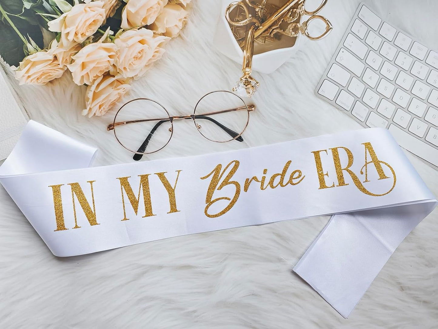 Bride Sash, in My Bride Era Bachelorette Party Sash for Future Mrs, Bridal Shower Sash for Bride-to-Be, Wedding Party Decorations