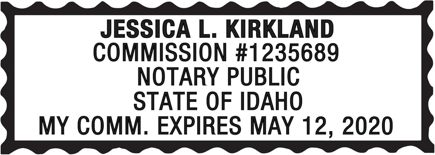 MaxMark Notary Stamp for State of Idaho- Self Inking Stamp