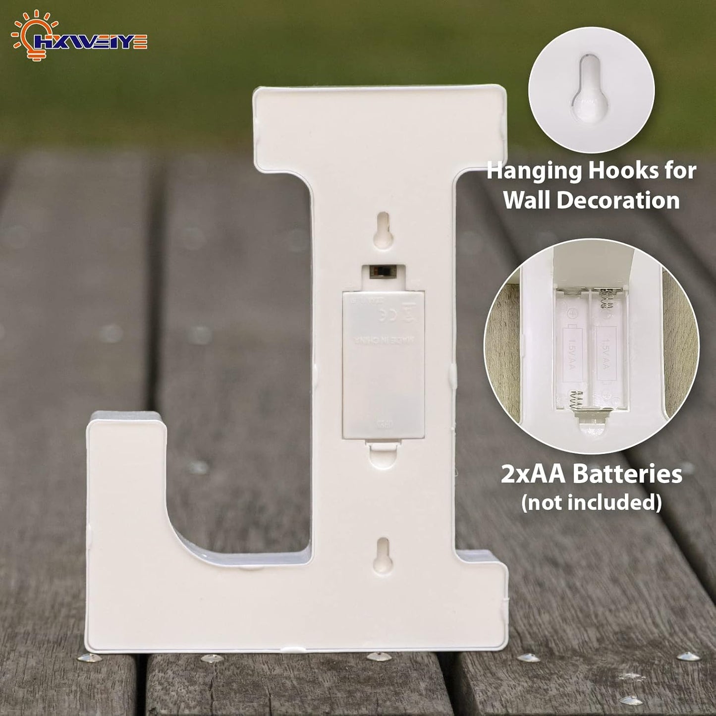 HXWEIYE Light Up Letters L, LED Marquee Letters Lights Sign 26 Alphabet and 10 Number Big Lights Letter for Party Birthday Bar Battery Powered Christmas Decor Letter Lights (Warm White)