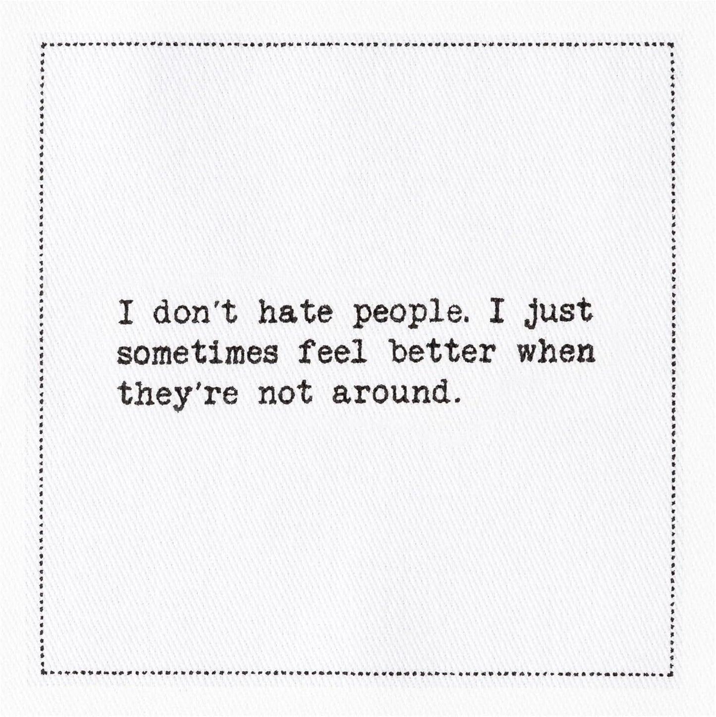 Five Star Napkins Subversive Quotes Cotton Cocktail Napkins,Beverage Napkin, Bar Napkin, Party Napkins,Small Napkins,Napkins for Events,Holidays, Weddings,Parties 4.5"x4.5"-Single Use(50x) Disposable