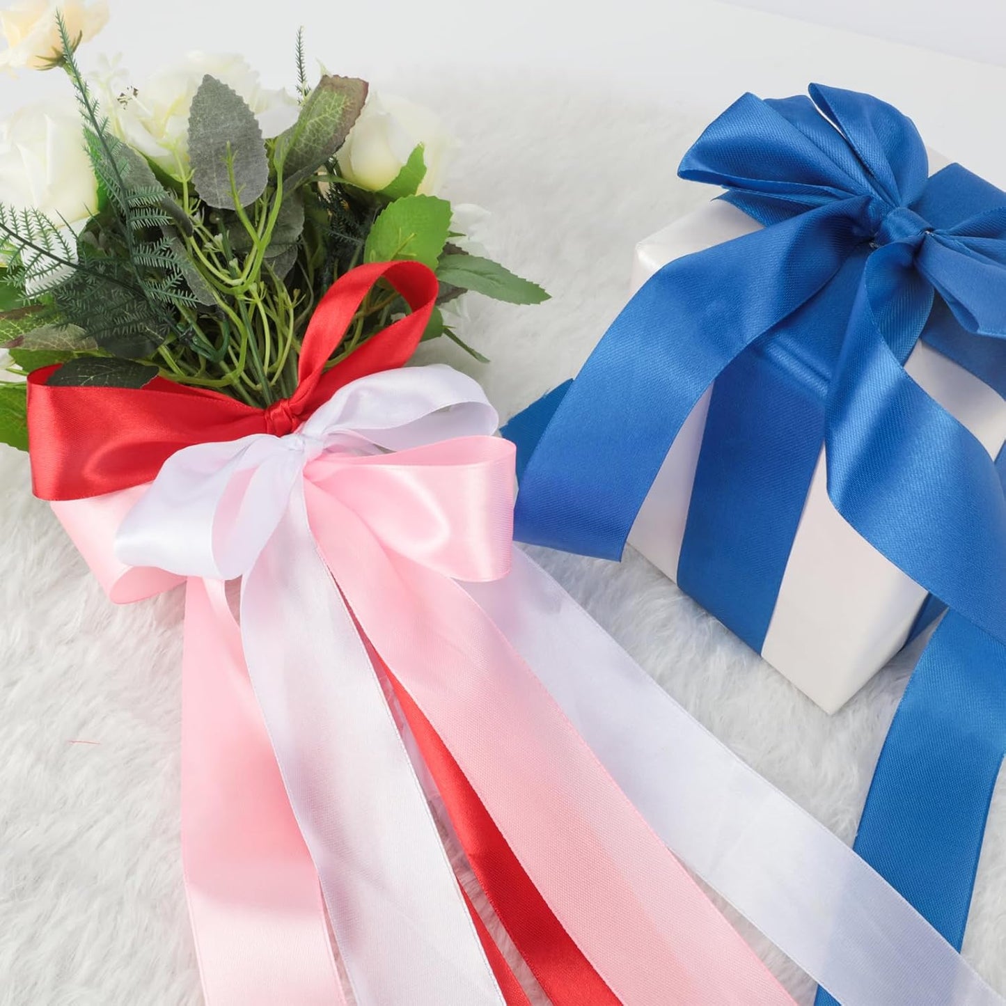 NESCCI 800 Yards Ribbon,1-1/2 Inch Satin Ribbon,Single Face Satin Ribbons, Perfect for Gift Wrapping,Wedding Decoration,Handmade Bows,Wrapping Bouquet, Halloween, Christmas