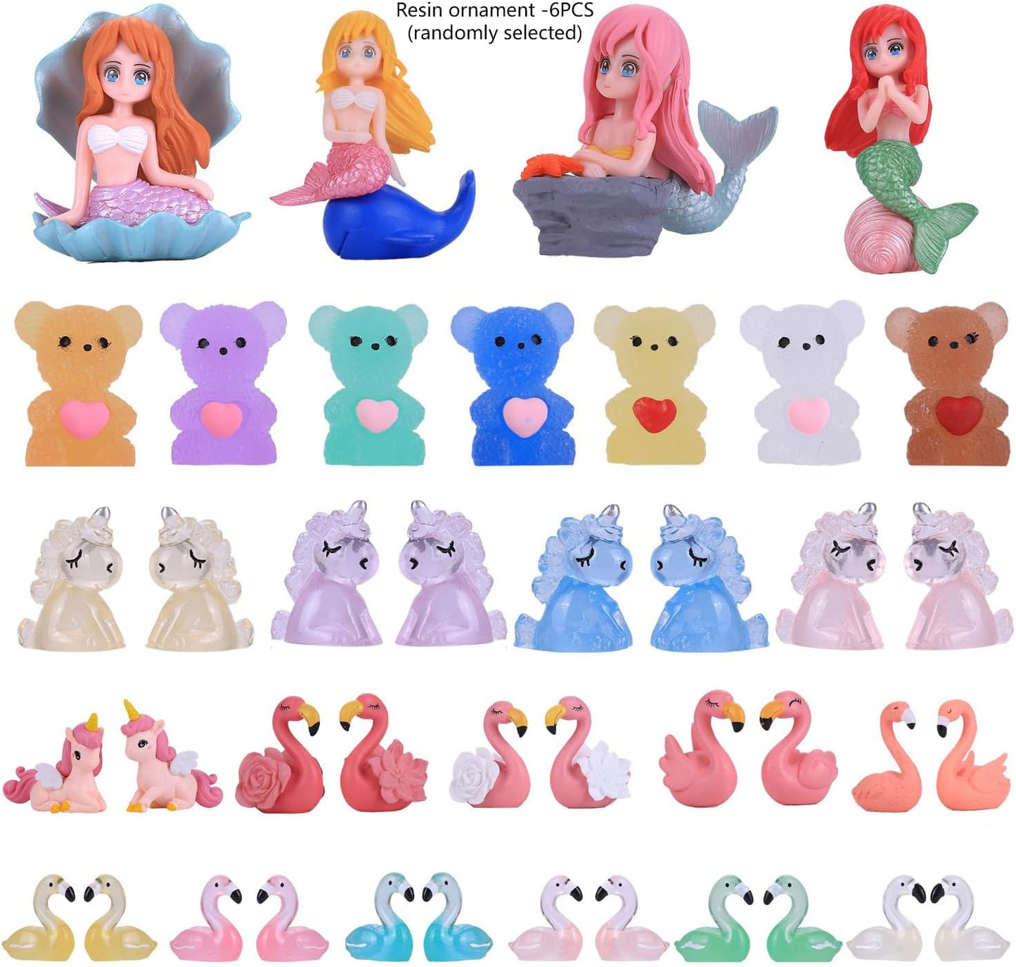 AIPRIDY 238 Pcs DIY Fairy Wand Garden Stakes Kit,Multiple Color Scheme European Beads Crystal Diamond Tops and 12 or 10 Inch Threaded Rods,Stainless Steel Stakes with Diamond Toppe (Hybrid)