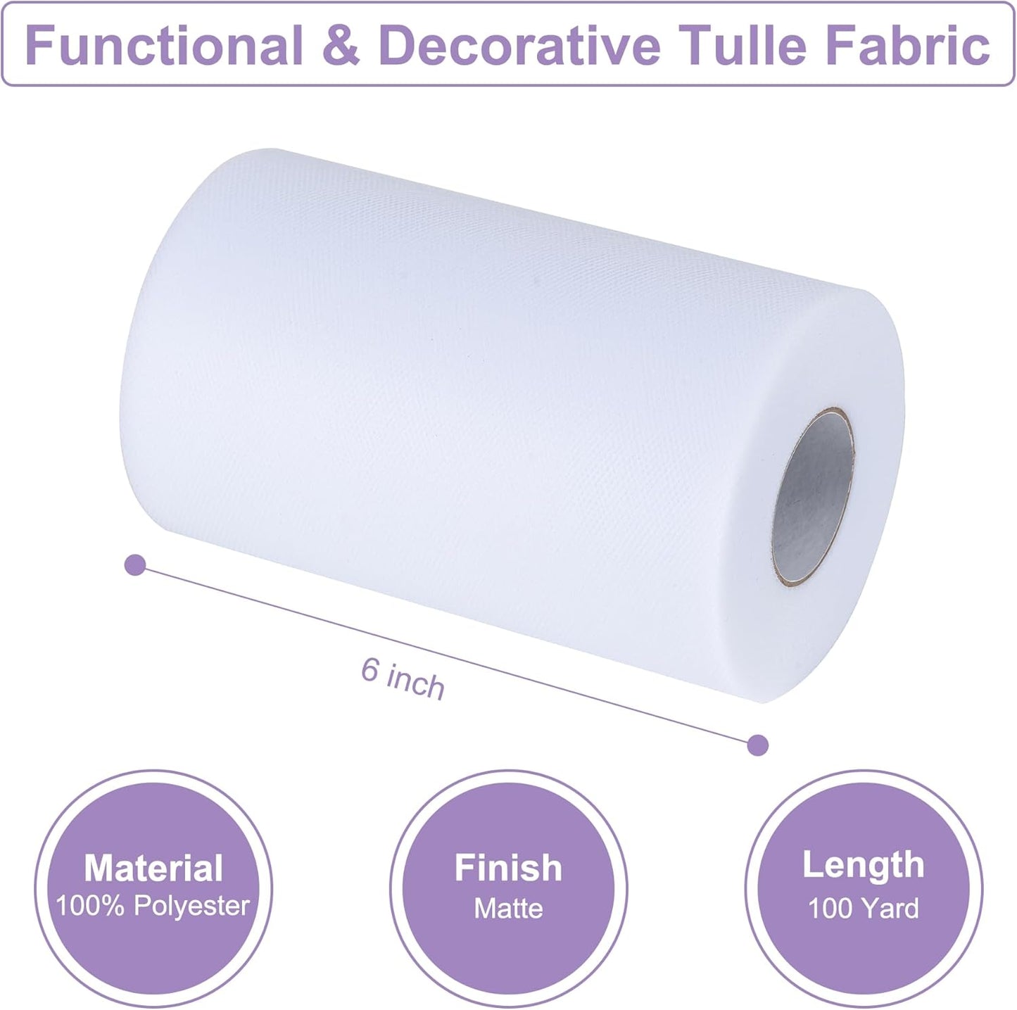 Deep Peachy Tulle Fabric Rolls 6 Inch by 100 Yards (300 feet) Tulle Roll Spool Fabric for DIY Tutu Skirt Baby Shower Birthday Party Wedding Decorations Christmas Craft Supplies (Deep Peachy)