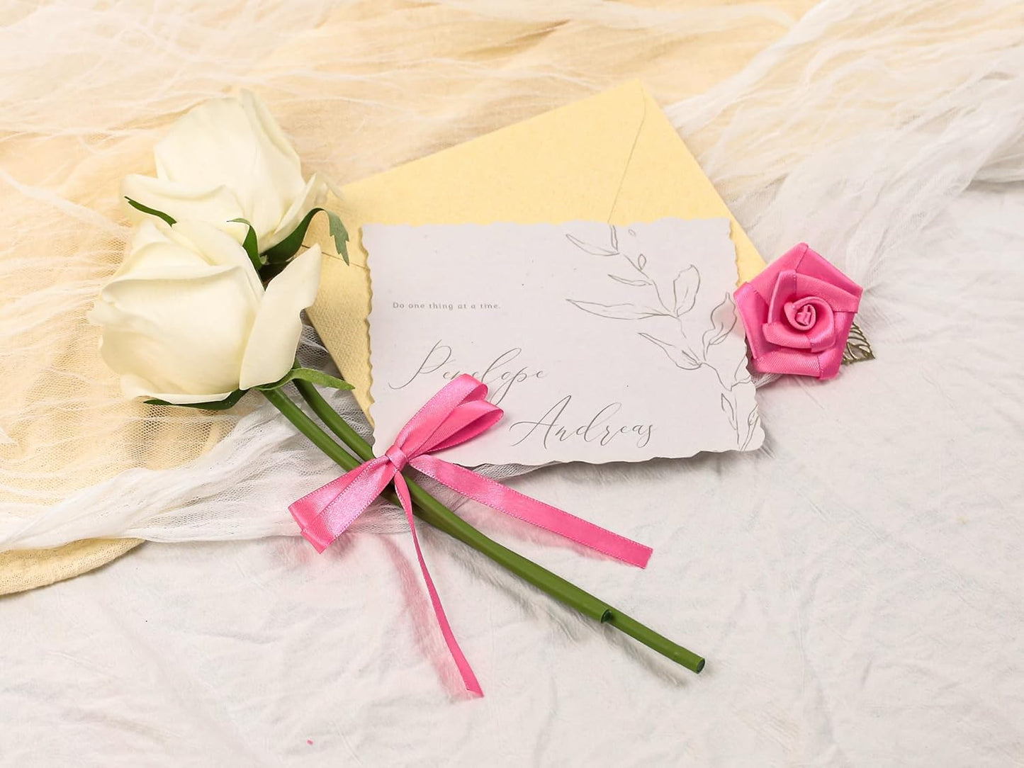 Hot Pink Satin Ribbon 3/8 inch X Continuous 25 Yards, Single Face Polyester Ribbon Perfect for Gift Wrapping, Flower Bouquet, Wedding Decor, Crafts, Bow Making, Sewing and More