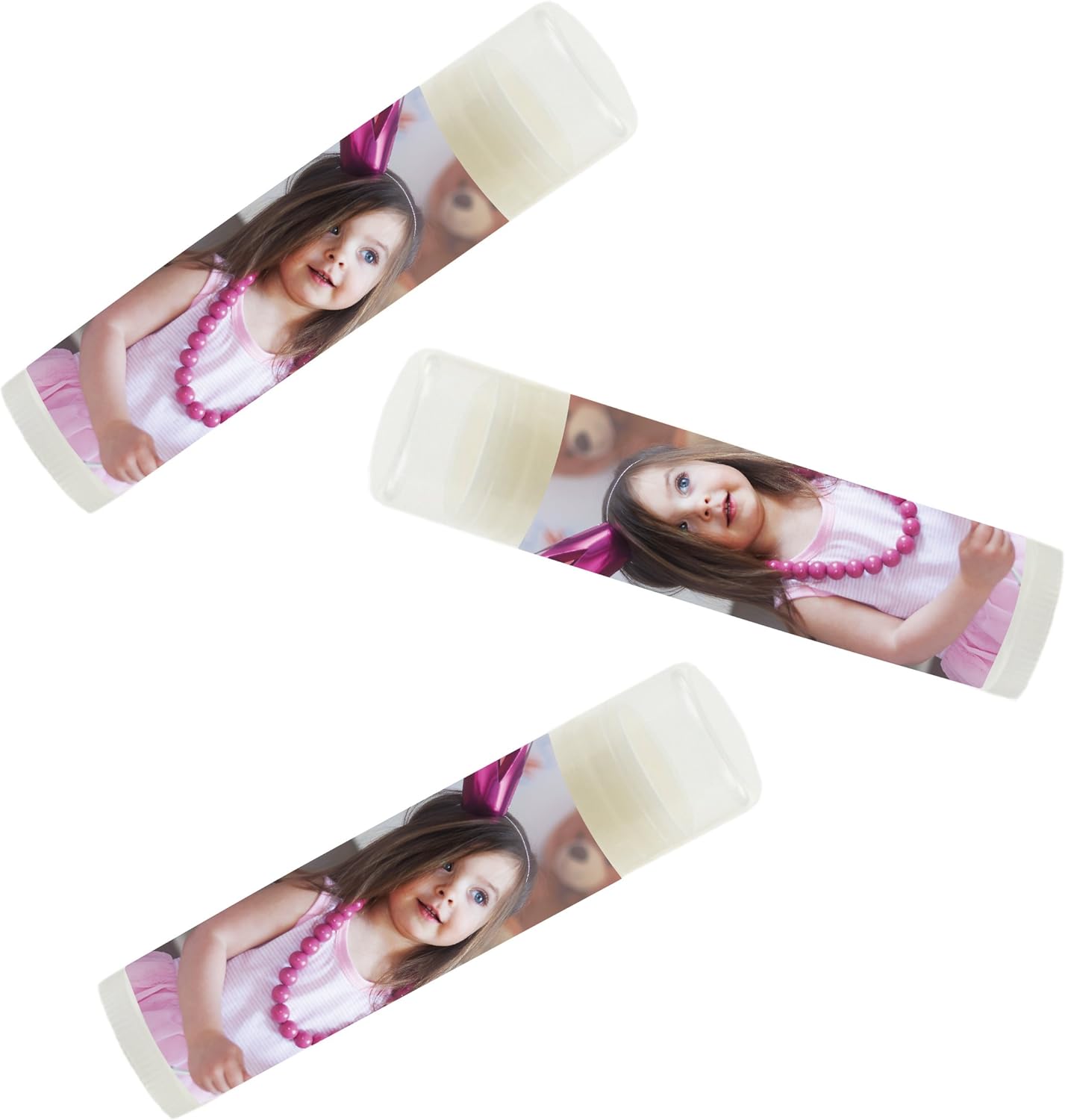 Andaz Press Bulk Photo Personalized Gift and Party Favors Collection, Lip Balm Favors, Custom Photo, 12-pack