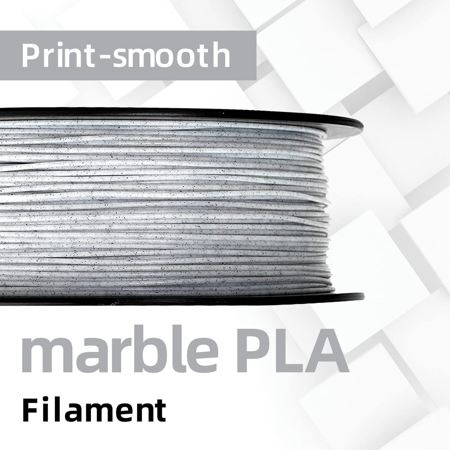 GIANTARM 3D Printer Filament, Marble Pla Filament, 1Kg(2.2lbs) Spool, 1.75mm Dimension Accuracy +/- 0.03mm, 3D Printing Filament