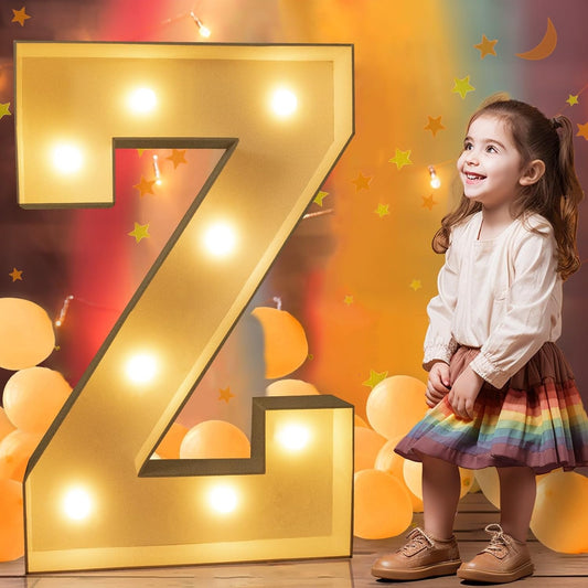 Ledido 3FT Marquee Light Up Letters, Large Light Up Letters, Marquee Letter 3 Feet Tall, Mosaic Lighted Letter for Party Decoration Baby Shower Anniversary Wedding, Z