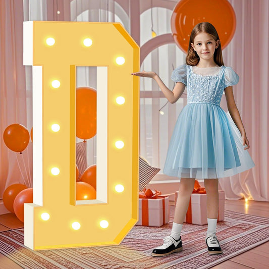 Marquee Letters, 4 Feet Tall Light Up Letters D, Large Marquee Light Up Letter for Birthday Party Decor, LED Letter Light for Wedding Anniversary Event Graduation DIY Decorations