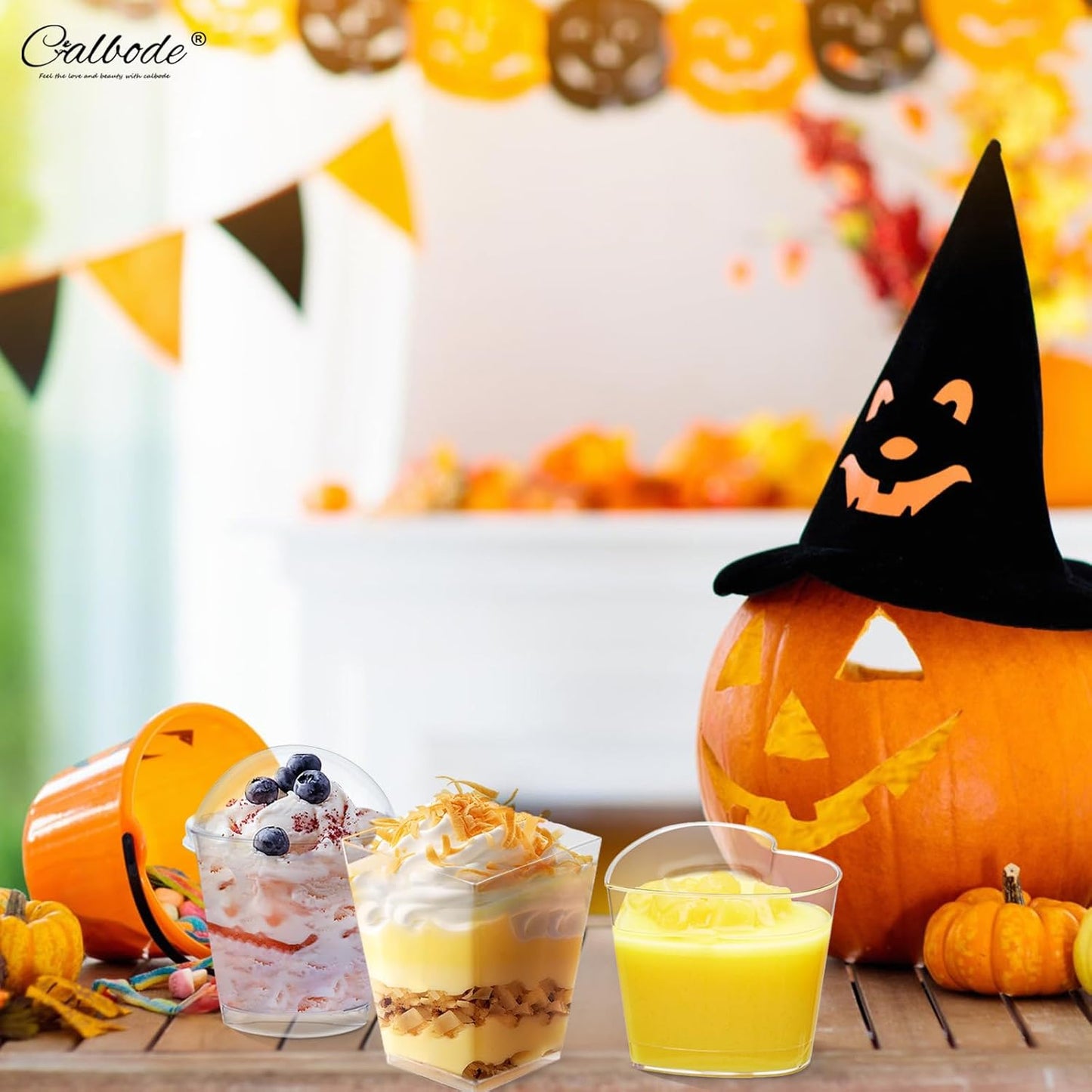 360 Pack 5oz 6oz Dessert Cups with Lids and Spoons, 3 Styles Clear Plastic Appetizer Cups for Halloween Party Disposable Mini Parfait Cups for Serving Fruit Trifle Mousse Ice Cream and Pudding