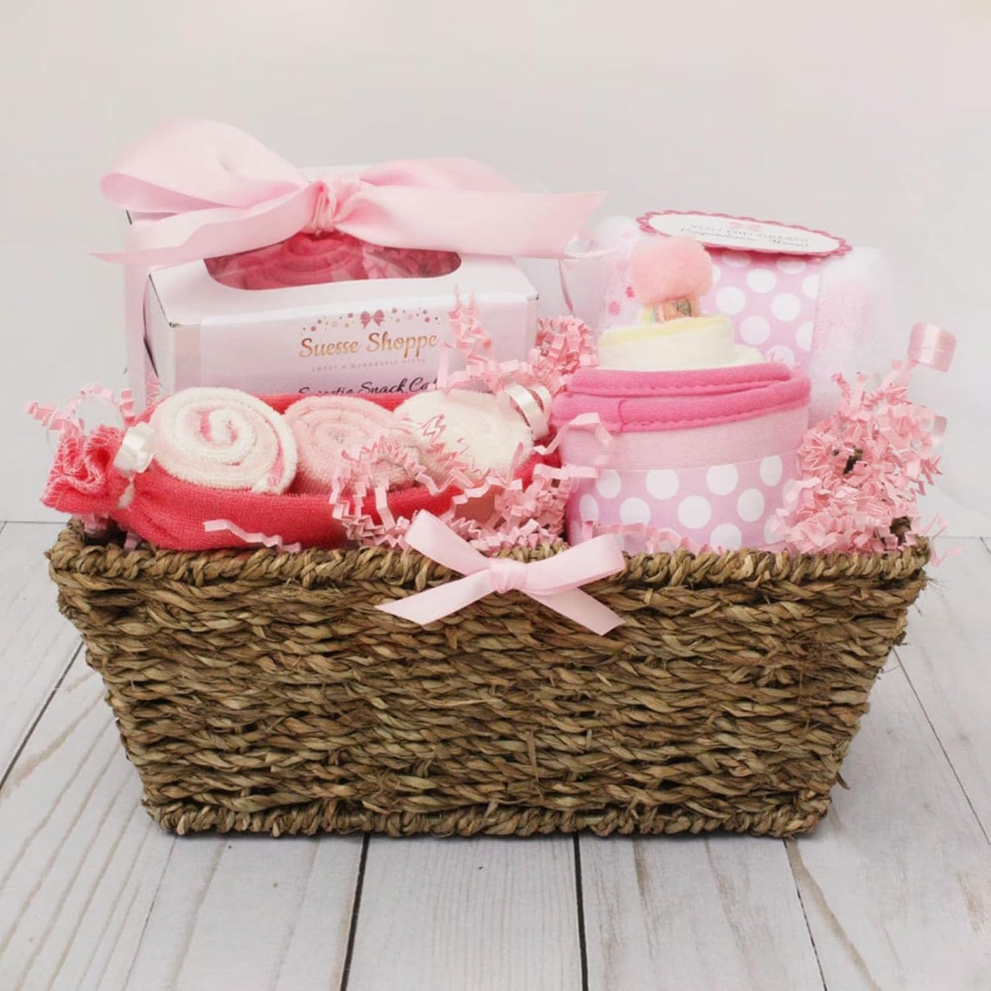 1 LB Light Pink Crinkle Cut Paper Shred Filler Great for Gift Wrapping, Light Pink Basket Fillers, Birthday, Gift Wrapping, Anniversary, Halloween Thanksgiving Christmas Party Decor Filling Supplies