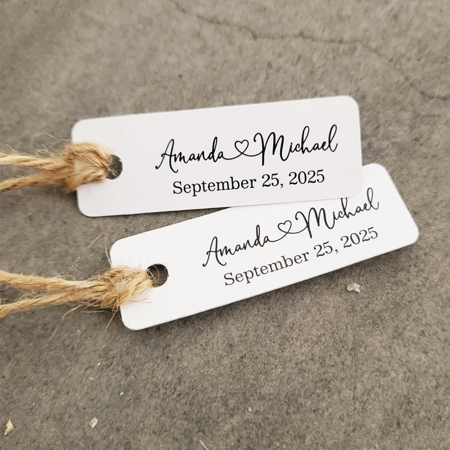 Custom 2x0.68inch 100pack Gift Tags with Strings,Personalized Thank You Tags Party Decoration Paper Gift Labels for Birthday Wedding Favor Baby Shower Floral Hang Tag Hangtag