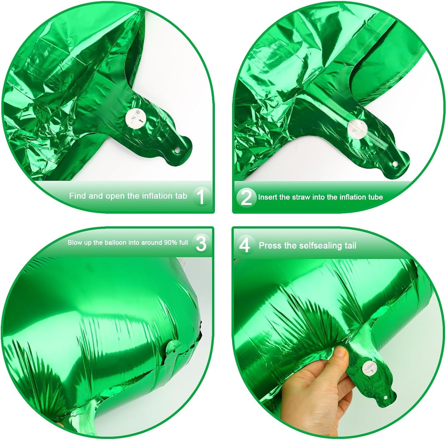 Green Number 7 Birthday Balloon 40 Inch, Digital Balloons for 7 17 27 70 77 Party Celebration Decorations Supplies, Mylar Foil Numbers Balloon for Seven Wedding Anniversary