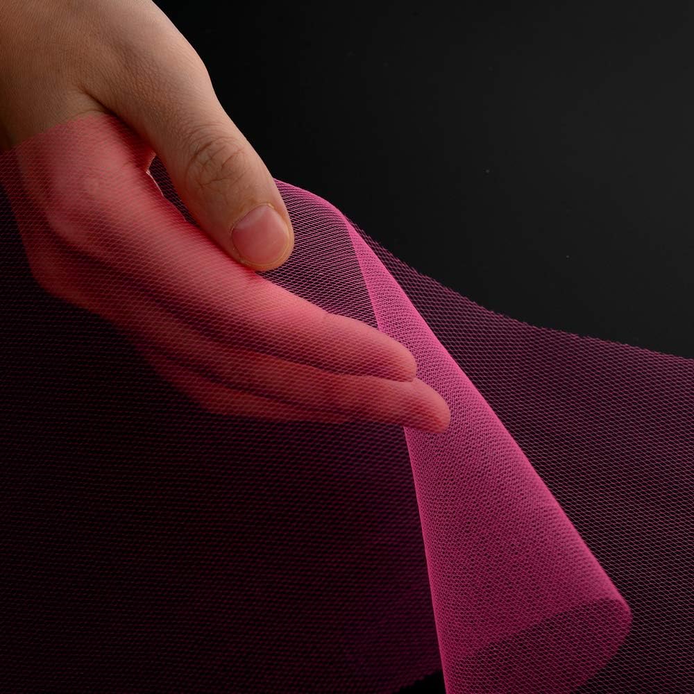 Tulle Rolls 6” by 100 Yards (300 feet) Tulle Roll Spool Fabric for DIY Tutu Skirts Wedding Baby Shower Crafts Decorations Party Supplies (Dark Pink)