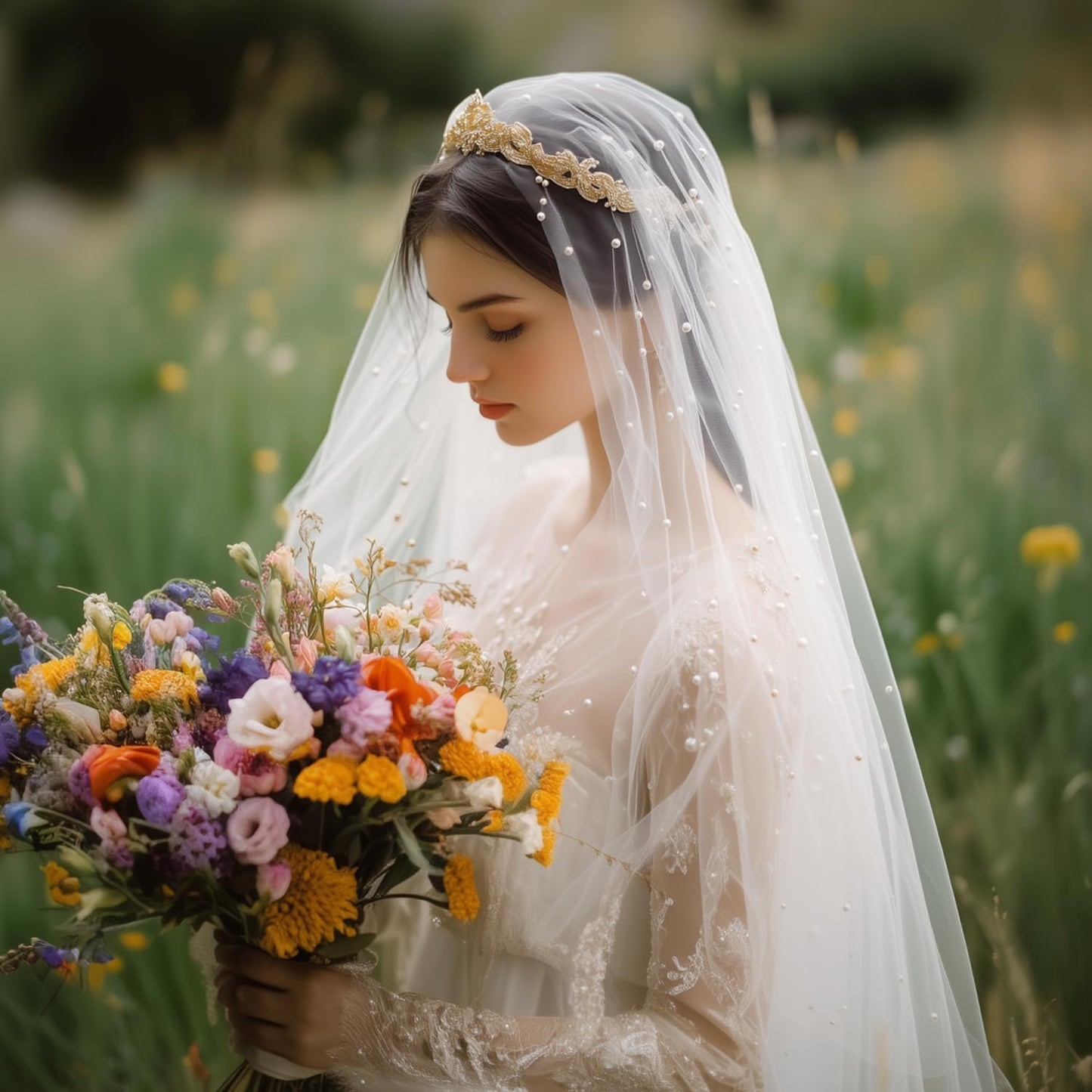 Artoid Mode Pearl Gauze Table Runner 59x120 Inch , Seasonal Sheer Kitchen Dining Holiday Wedding Birthday Baby Shower Table Decor for Home Party