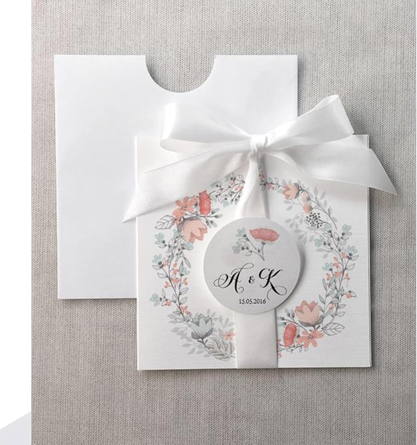 1 Inch White Satin Ribbon 50 Yards Solid Fabric Ribbons for Gift Wrapping, Crafts, Floral Arrangements, Wedding, Party, Holiday Decor