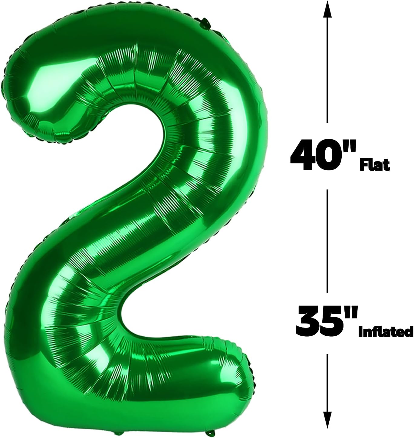 Green 40 Inch Large Number 25 52 Birthday Balloon, 25 52 Birthday Decorations, Foil 25 52 Mylar Helium Numbers Balloons Girl Boy Anniversary Party Supplies