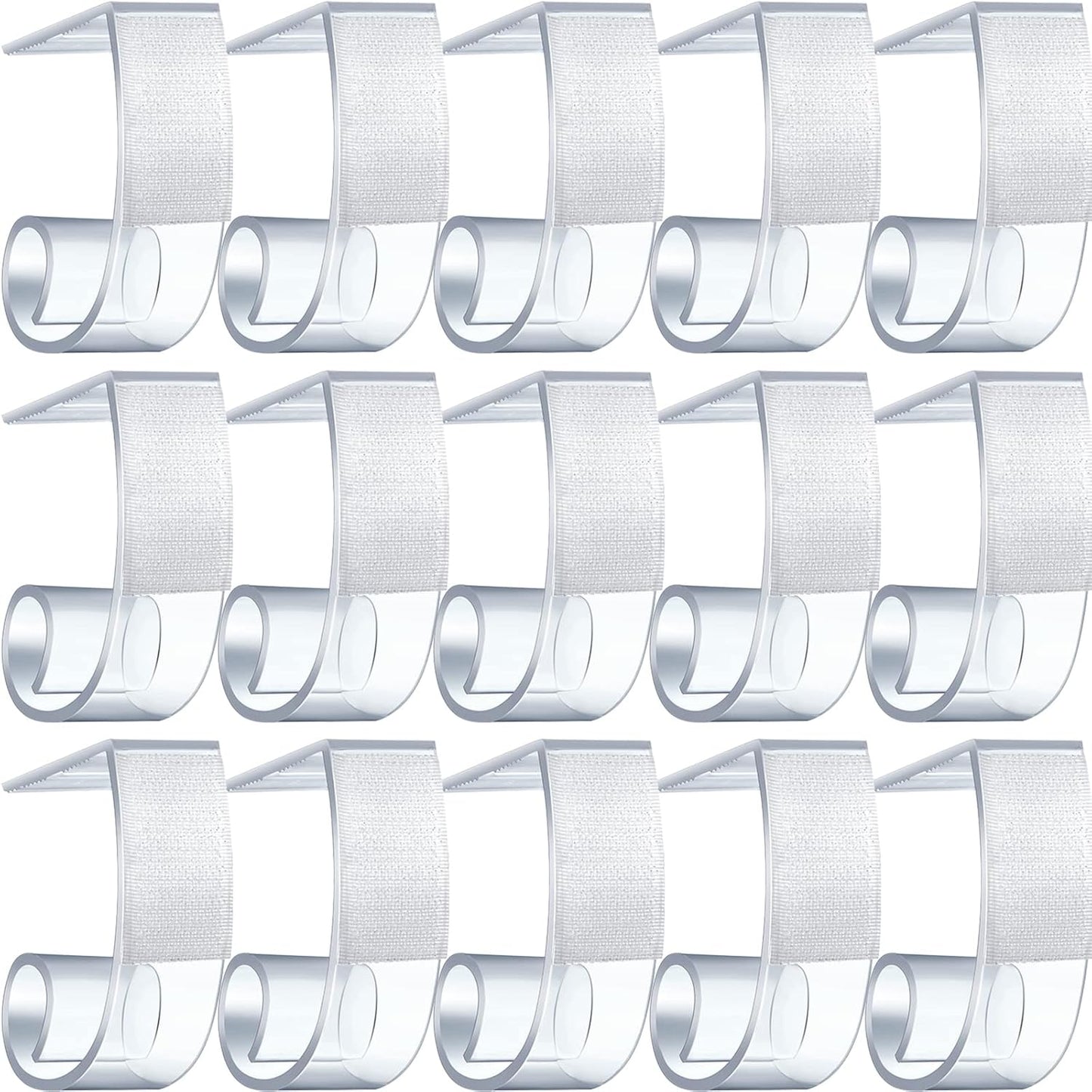Boao 50 Packs Table Skirt Cover Clips Plastic Tablecloth Clips for Outdoor Party Dining Home 1 3/5 to 1 4/5 Inches