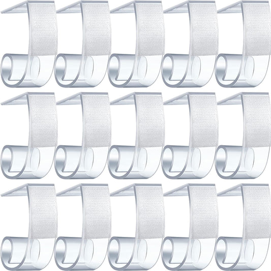 Boao 50 Packs Table Skirt Cover Clips Plastic Tablecloth Clips for Outdoor Party Dining Home 1 3/5 to 1 4/5 Inches