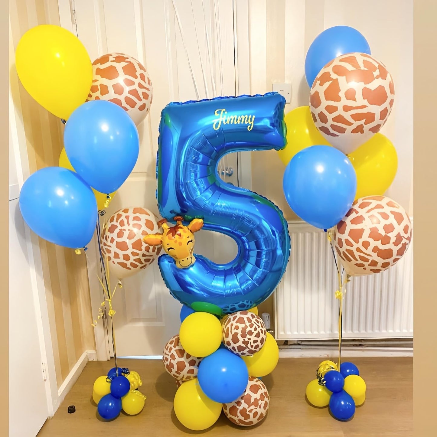 Blue 0 Balloon Number,40 Inch Number 0 Balloon Big Blue 0 Foil Mylar Helium Balloon for Birthday Party Decorations