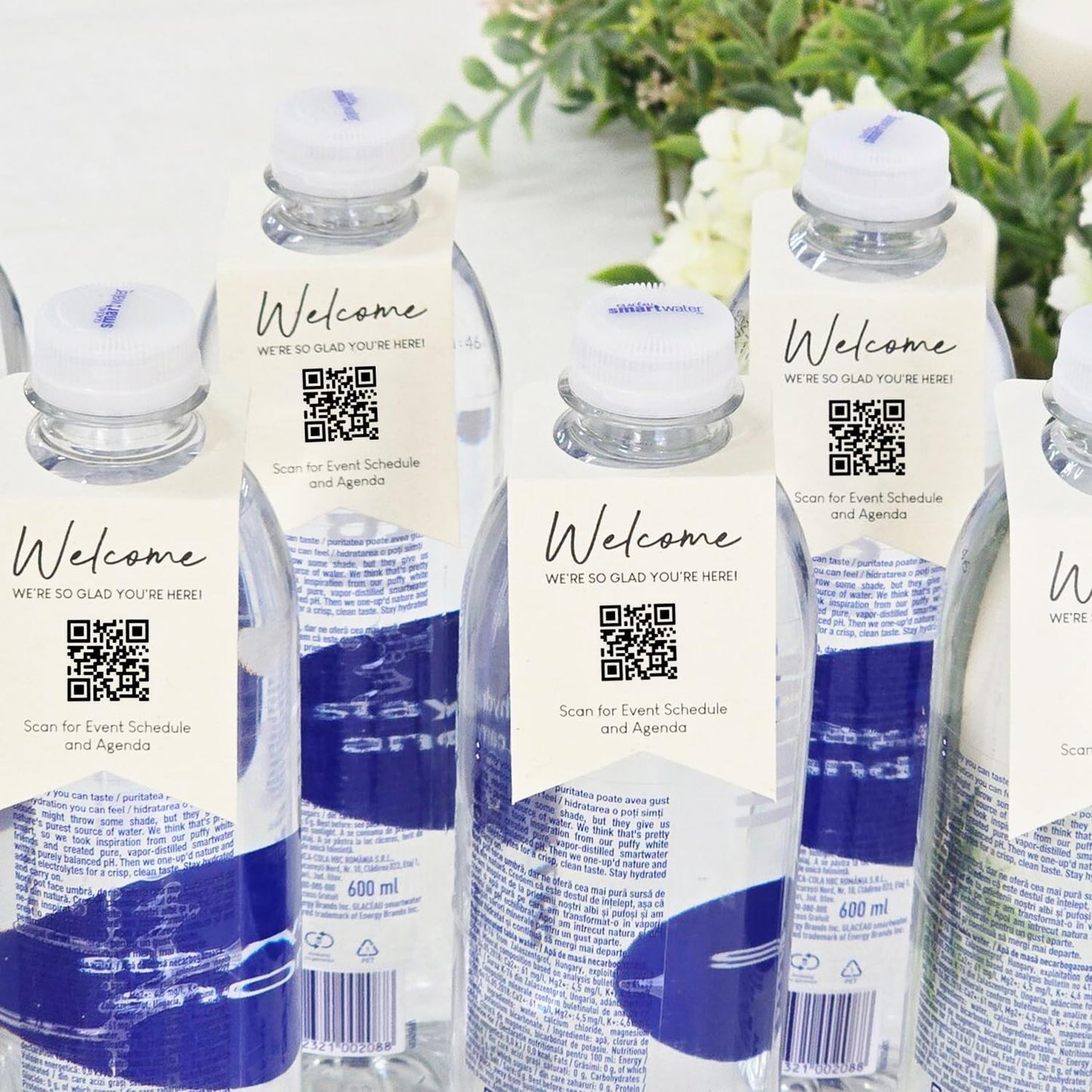 Custom Water Bottle Hang Tags,Wine Bottle Labels Hangover Kit Tags,Personalized Water Bottle Labels for Reception,Welcome Bottle Tag for Hotel,Wedding,Birthday,Housewarming