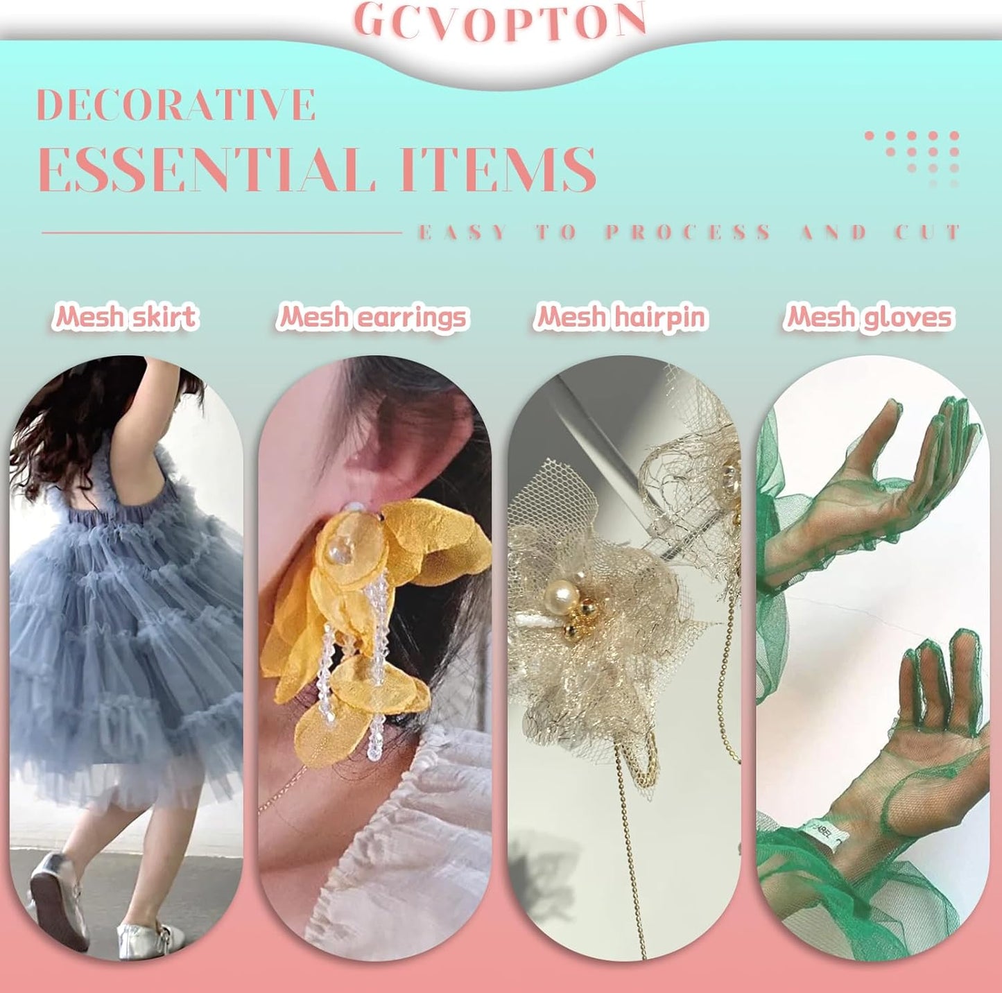 6" x 200 Yards Light Pink Tulle Fabric Rolls, Pink Spool Tulle Ribbon for DIY Tutu Skirt Wedding Decoration Baby Shower Birthday Party Backdrop Gift Wrapping Bow Craft Supplies