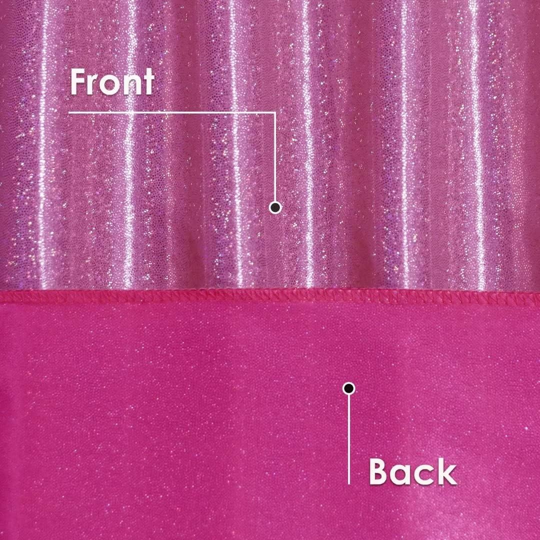 Fitable Sequin Tablecloth for Parties 60x120 Inch - Sparkle Glitter Table Cloth Laser Rectangle Overlay for Wedding Baby Shower Ceremony Birthday Holiday Banquet Decor, Fuchsia