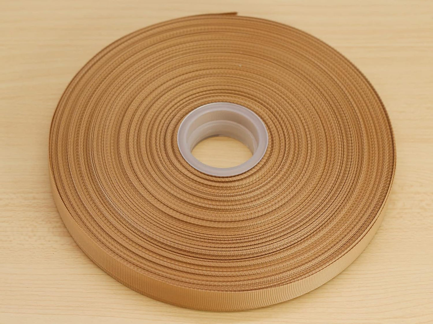 Jesep One Roll 100 Yards 5/8" Soild Grosgrain Ribbon Boutique Gift Wrapping Package Ribbon, DIY Crafts Bow Hair Headband Accessories Assorted Ribbon#835 (5/8" 15mm, Khaki)