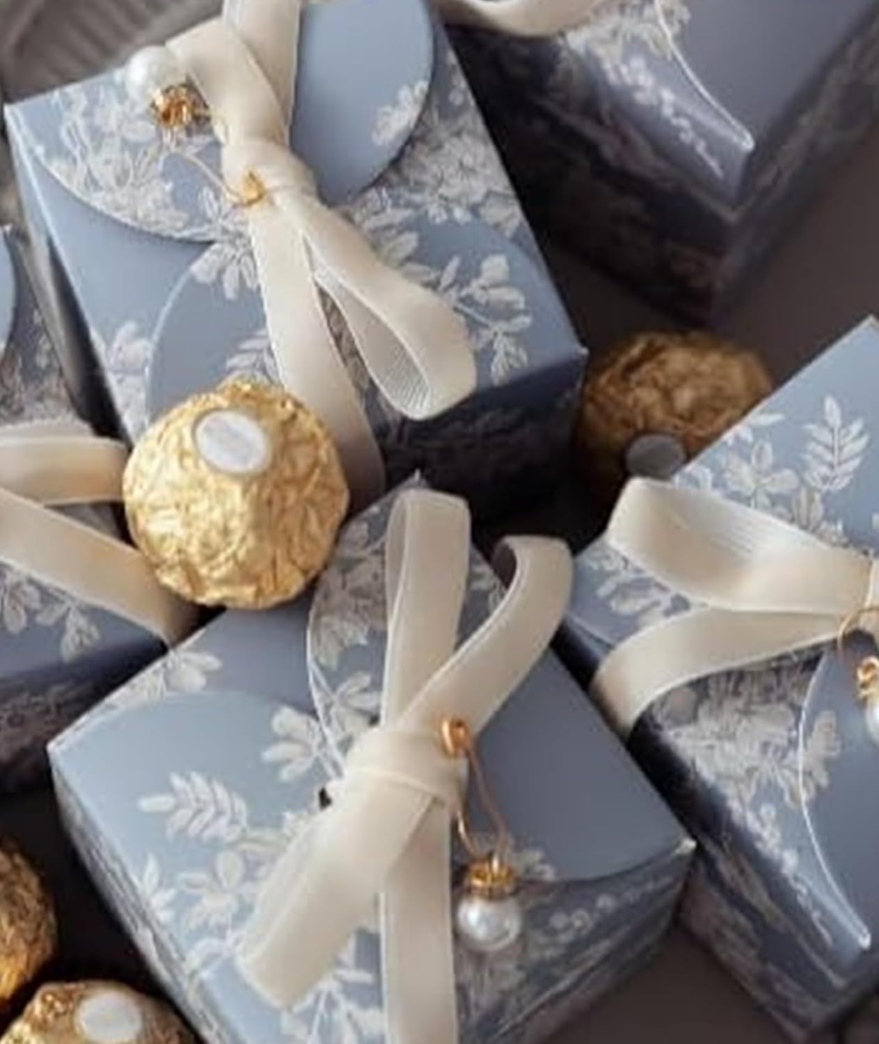 White Velvet Ribbon 5/8'' 25 Yards for Christmas Tree, Gift Wrapping, Flower Bouquet, Wreath Decorations, Bow Making