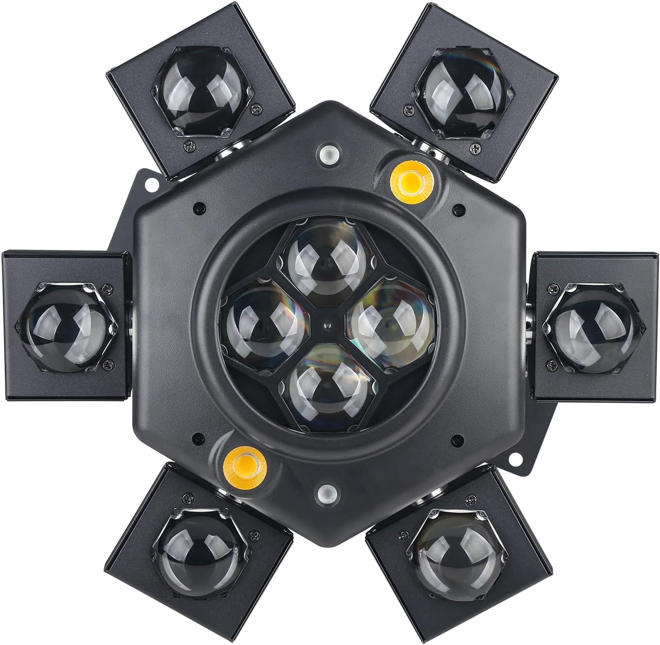 DJ Party Light, 150W RGBW 4in1 LEDs Stage Lights, DMX 512 Control Infinite Rotation With Sound Activated for Wedding, Party and Live House