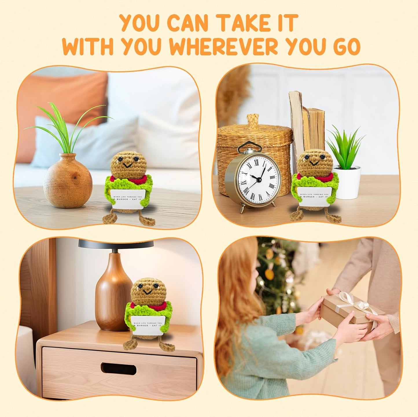 Too Cute to Eat! Mini Amigurumi Hamburger-Handmade Crochet Fun for Home & Gifts!