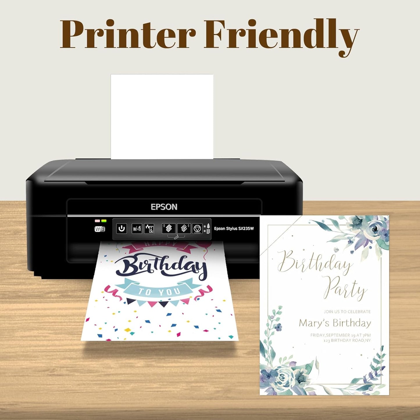 Goefun White Blank Cards (Unfolded) and Envelopes 4 x 6 Flat Postcards and A6 Envelopes Self Seal 100 Pack for Wedding, Invitations, DIY Greeting Cards & All Occasion