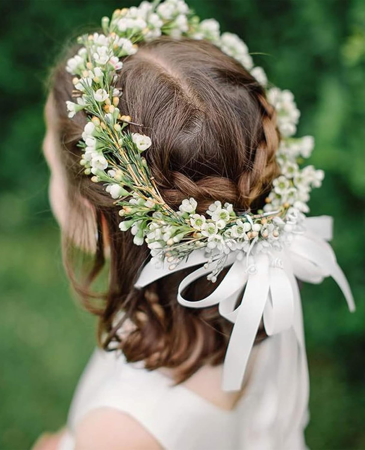 5/8 Inch White Satin Ribbon 50 Yards Solid Fabric Ribbons for Gift Wrapping, Crafts and DIY Projects, Bows Making, Wedding, Party, Holiday Decor