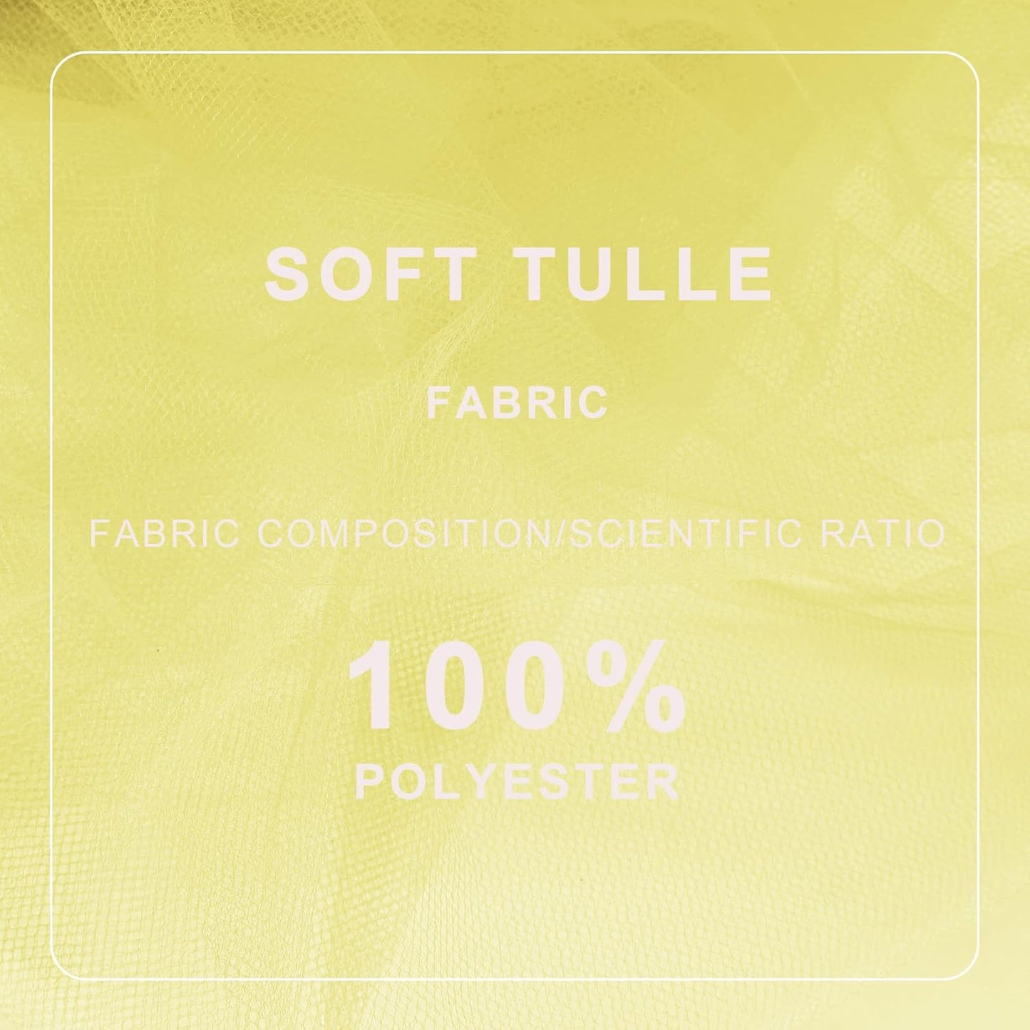 Baby Maize Tulle Fabric Roll Spool Bolt (54 Inch by 40 Yards) Large Tulle Wedding Party Decoration, Tutu Skirt, Table Runner, Gift Wrapping, Bridal Shower, Soft & Drape (Baby Maize)